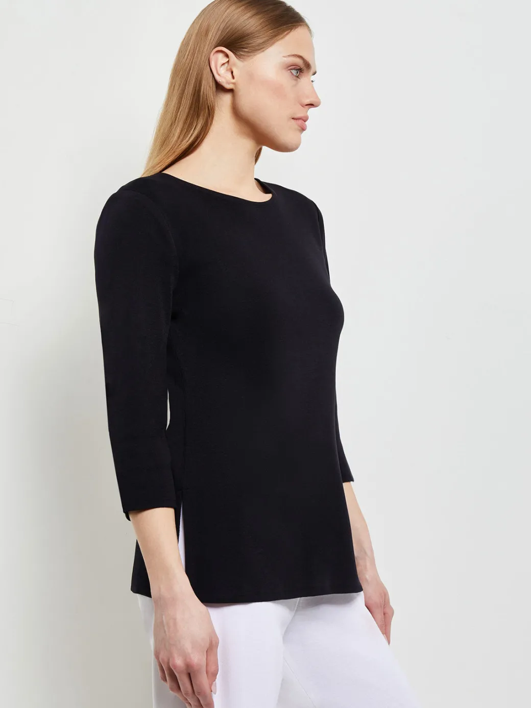 3/4 Sleeve Knit Tunic - Long Sleeve Tunic ||Misook New
