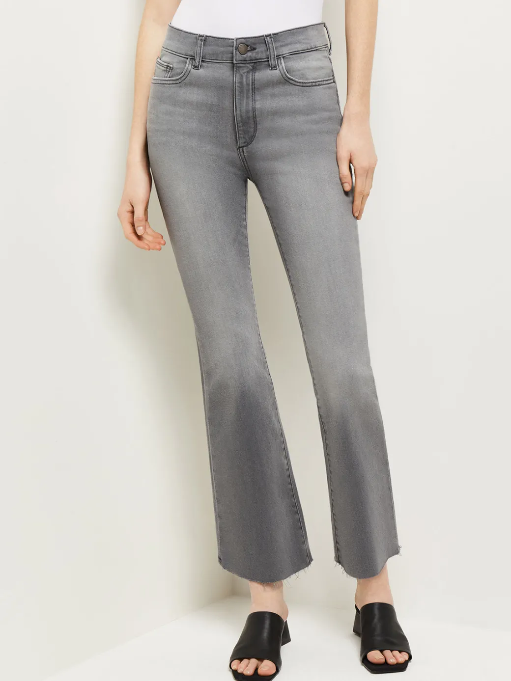 Bridget High-Rise Cropped Bootcut Jeans|Misook Fashion