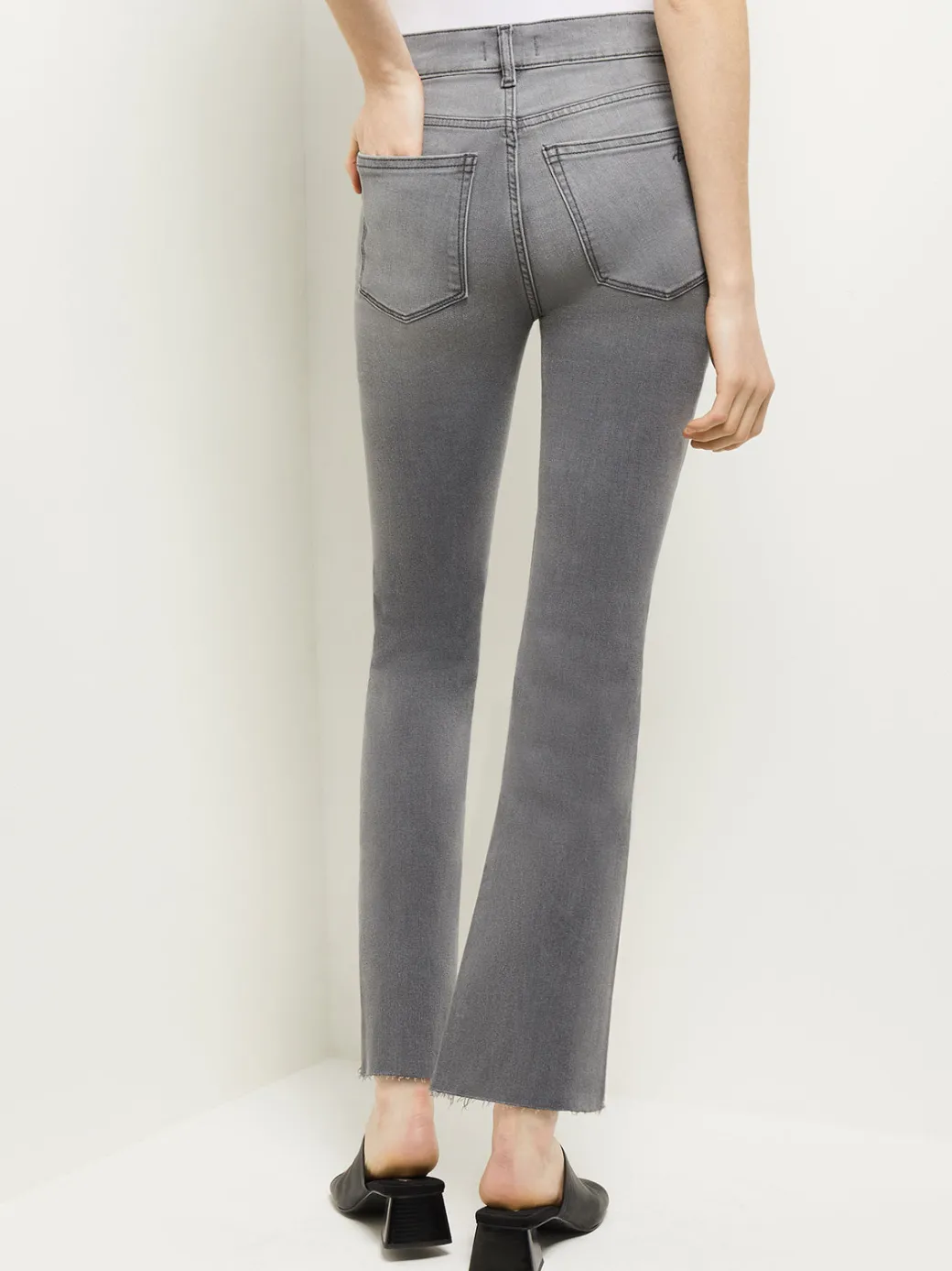 Bridget High-Rise Cropped Bootcut Jeans|Misook Fashion