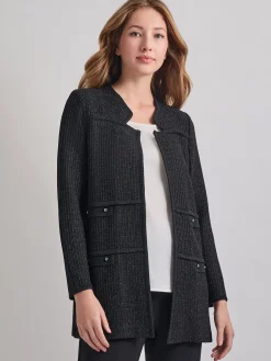 Cable Trim Jacket|Misook Hot