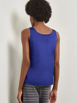 Classic Crepe de Chine Tank Top|Misook Discount