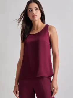 Classic Crepe de Chine Tank Top|Misook Outlet