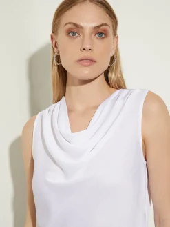 Cowl Neck Blouse - Sleeveless Blouse ||Misook Discount