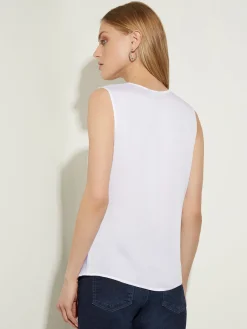 Cowl Neck Blouse - Sleeveless Blouse ||Misook Discount