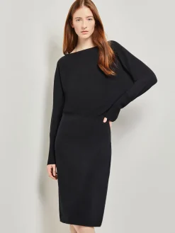 Dolman Sleeve Cashmere Dress|Misook Online