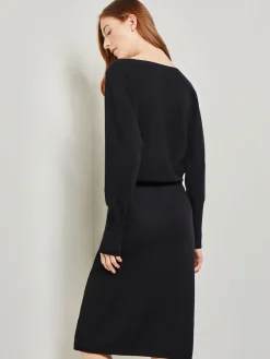 Dolman Sleeve Cashmere Dress|Misook Online