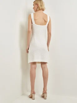 Eyelash Boucle Princess Seam Sheath Dress|Misook Best