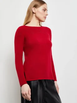 Floral Shimmer Cashmere Tunic|Misook Discount