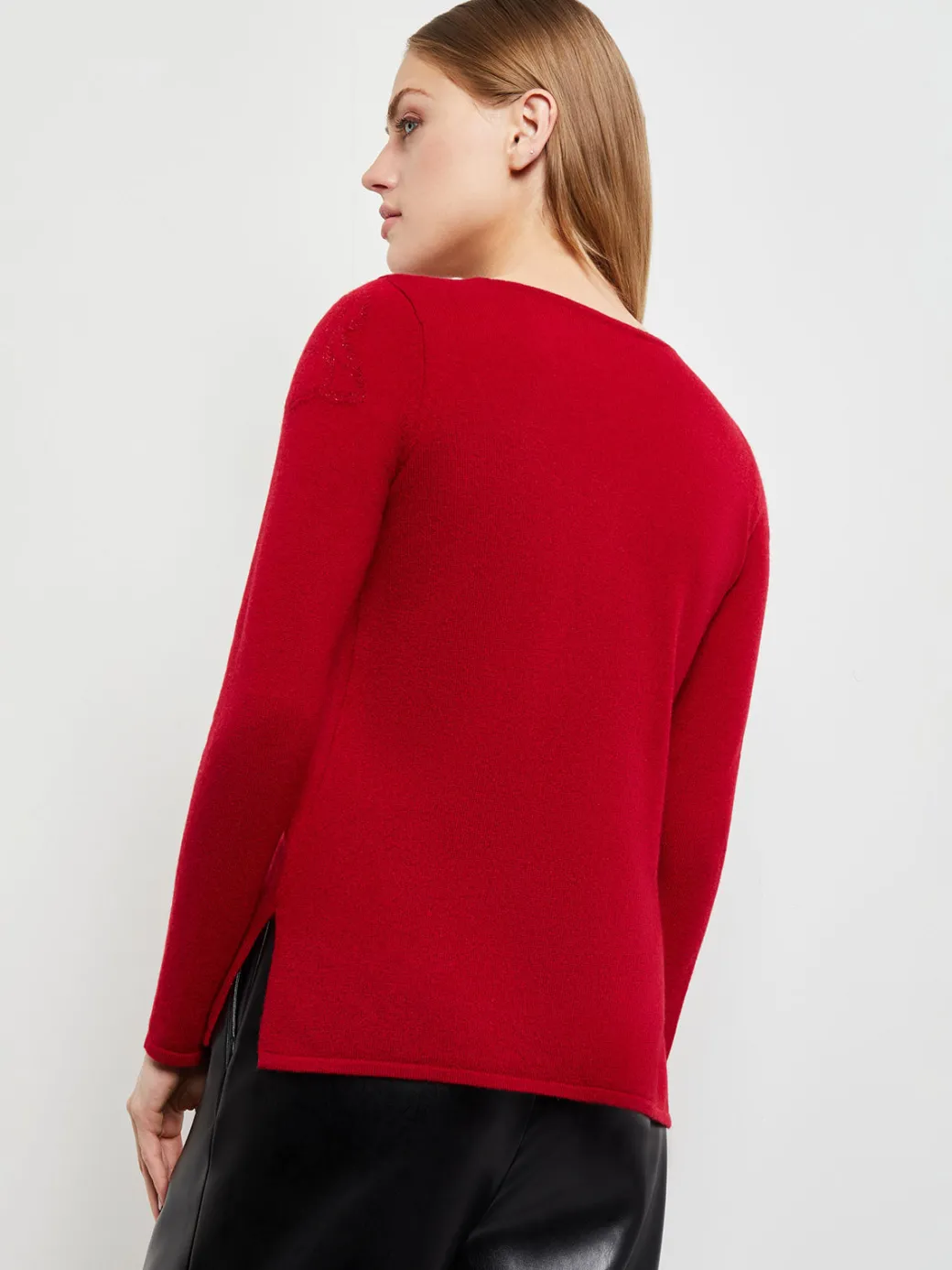 Floral Shimmer Cashmere Tunic|Misook Discount