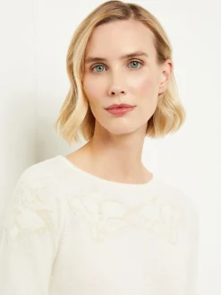 Floral Shimmer Cashmere Tunic|Misook Sale