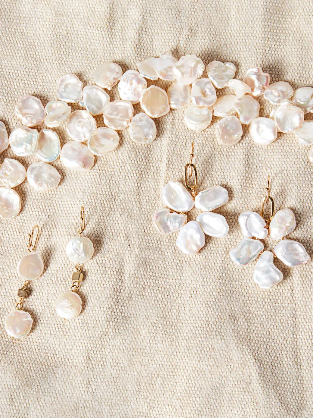 Freshwater Wreath Dangle Earrings|Misook Clearance