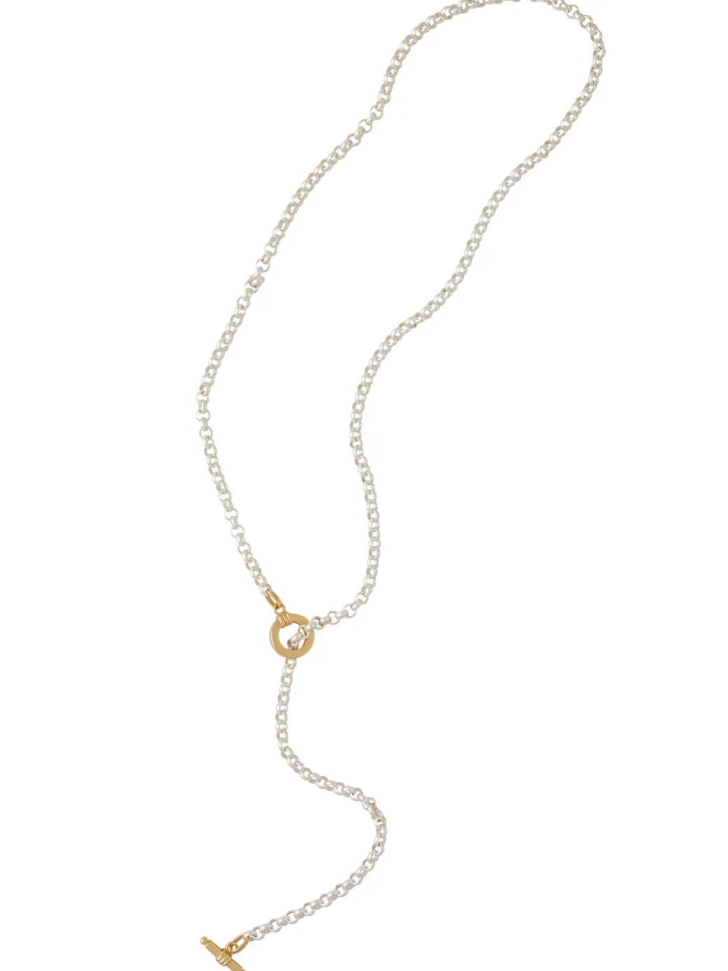 Handmade Gold & Silver Toggle Chain Necklace|Misook Hot