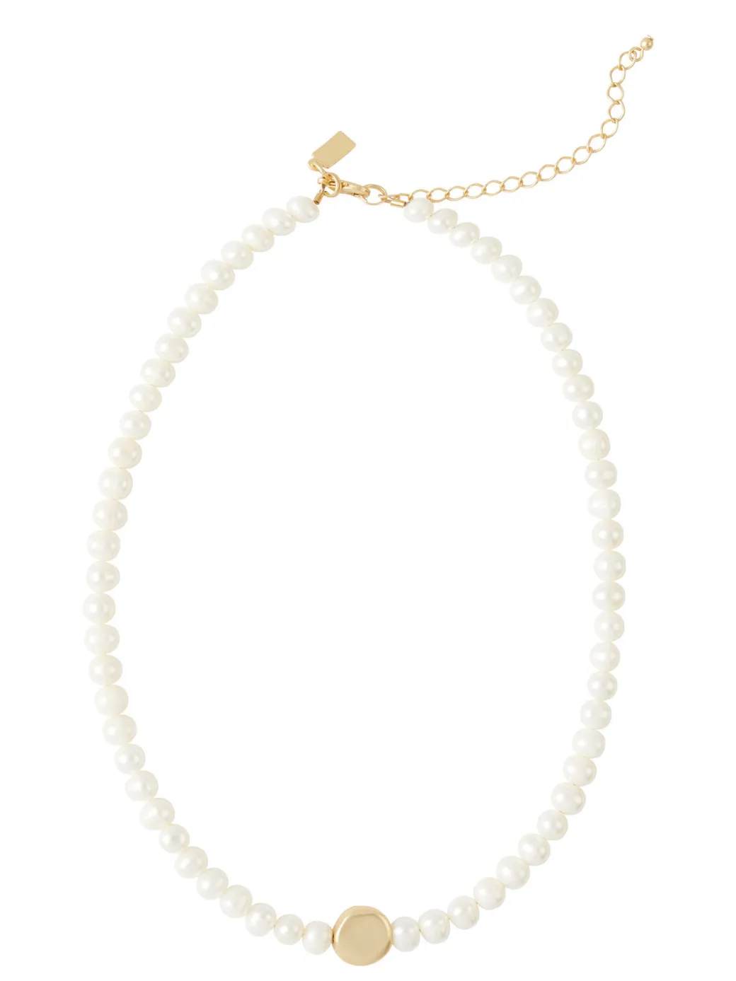 Handmade Gold Nugget Freshwater Pearl Necklace|Misook Online