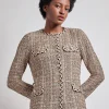 Heritage Fit Braid Trim Tweed Knit Jacket|Misook New