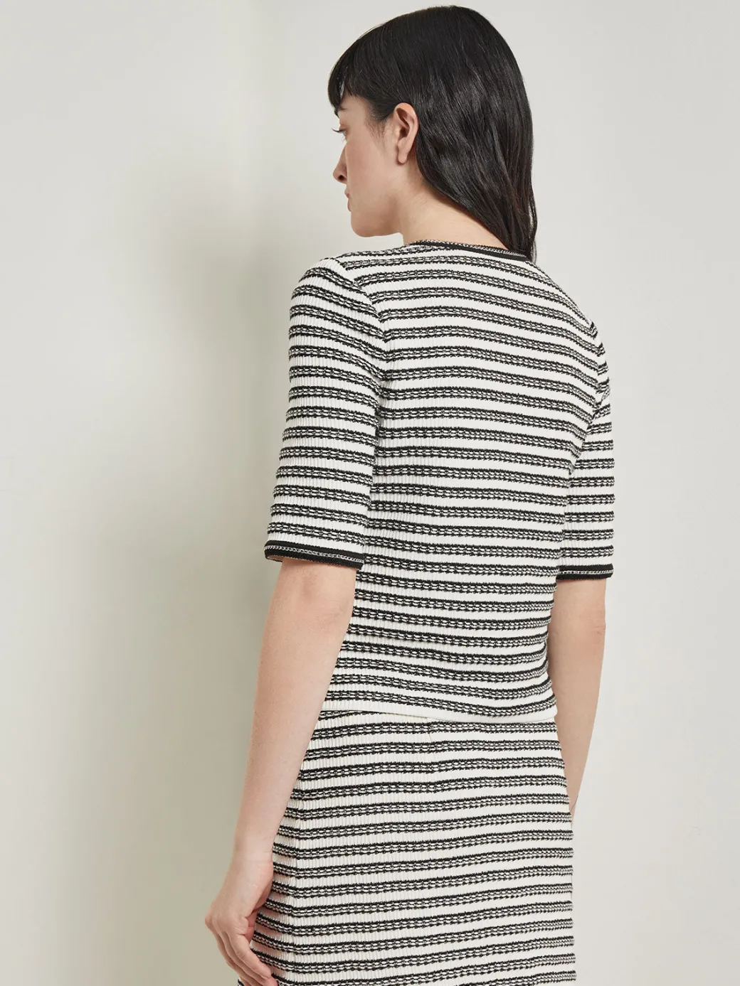 Heritage Fit Chain Trim Jacket - Recycled Knit|Misook Best