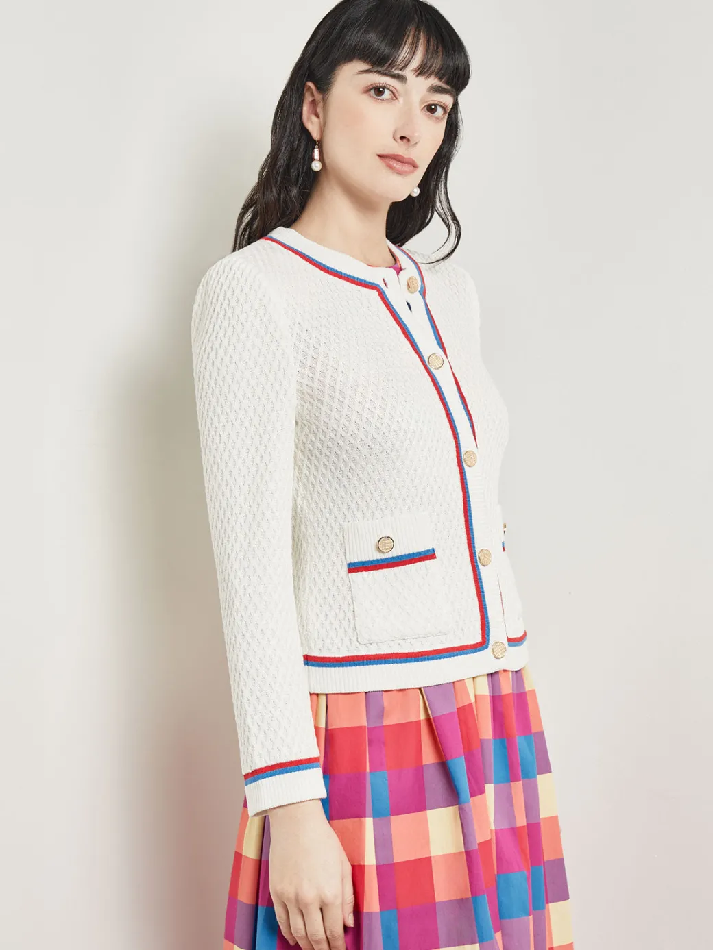 Heritage Fit Jacket - Intarsia Soft Knit|Misook Best