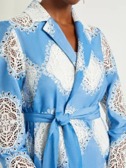 Heritage Fit Jacket - Lace Inset Novelty Woven|Misook Hot