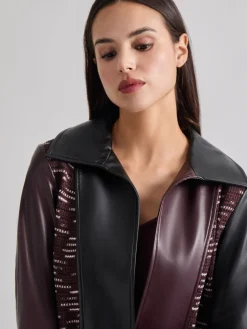 Heritage Fit Mixed Media Multi-Panel Topper|Misook Fashion