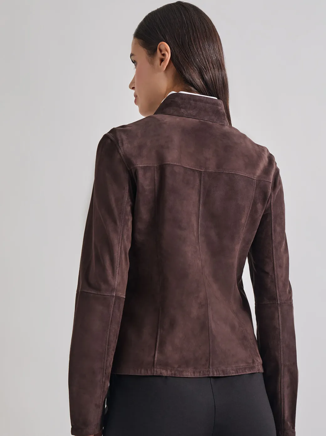 Heritage Fit Reversible Suede Leather Jacket|Misook Best