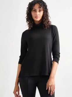 Jersey Turtleneck Top,|Misook Best