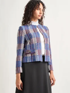 Jewel Neck Tweed Jacket|Misook Discount