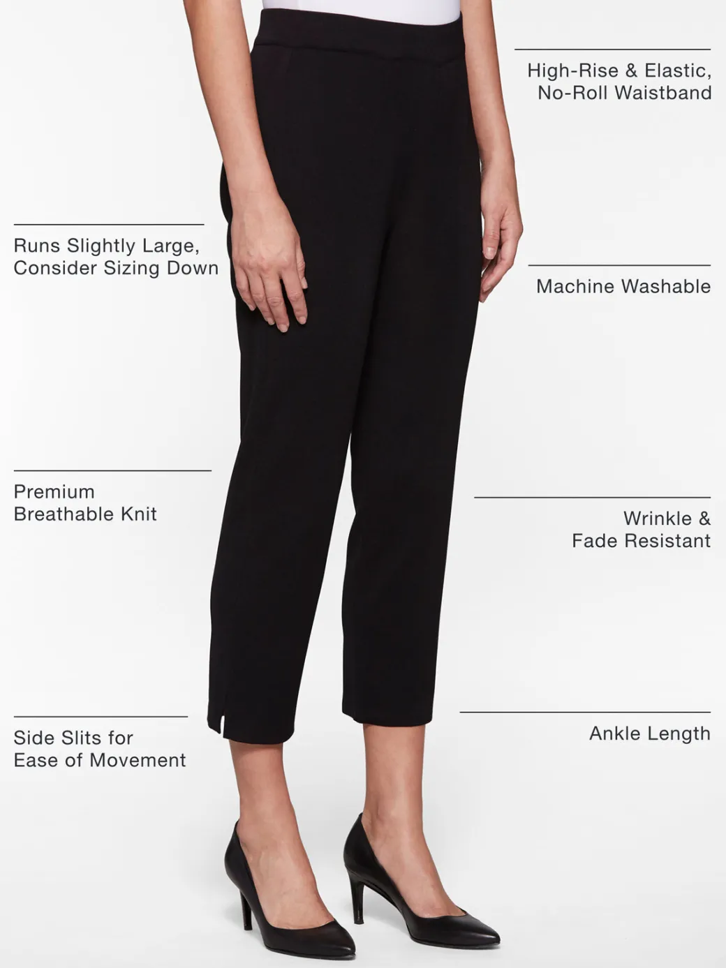 Knit Ankle Pant|Misook Discount