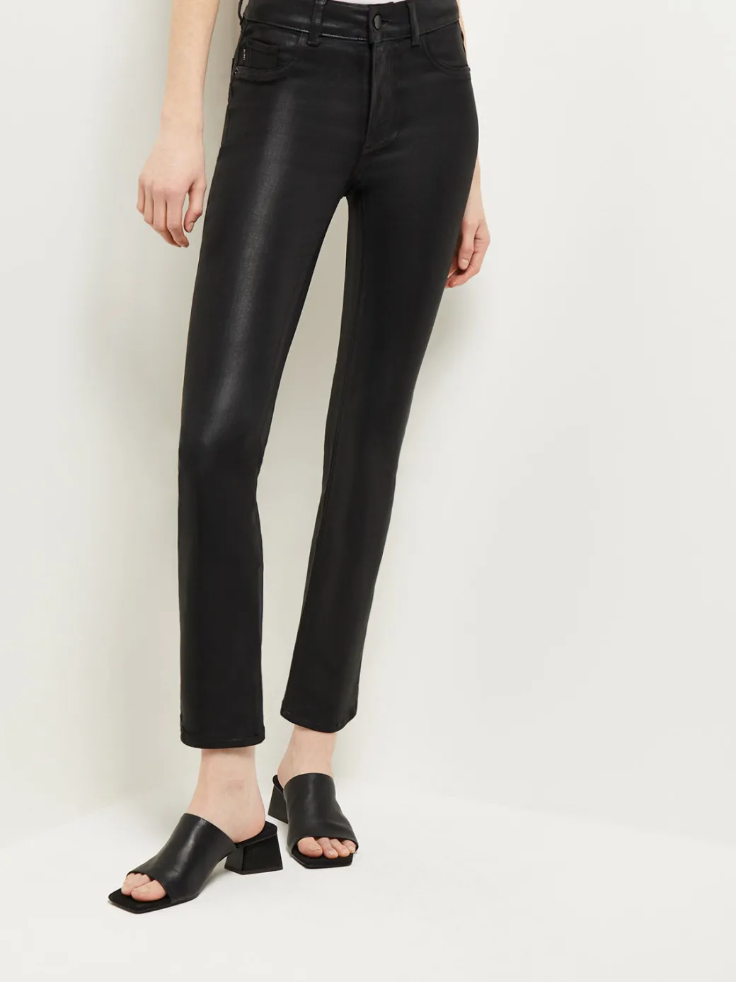 Mara Mid-Rise Straight Leg Ankle Jeans|Misook Outlet