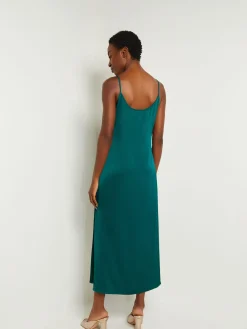 Maxi A-Line Dress - Ruffled Crepe De Chine|Misook Discount