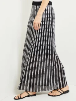 Maxi A-Line Skirt - Soft Burnout Knit|Misook Outlet