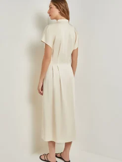 Midi Fit & Flare Dress - Dolman Sleeve Woven|Misook New