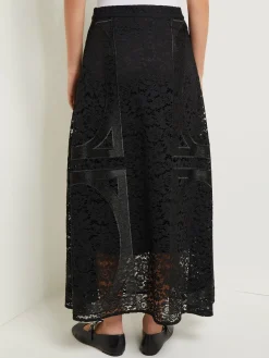 Modern Fit Textural Woven Maxi Skirt|Misook Clearance