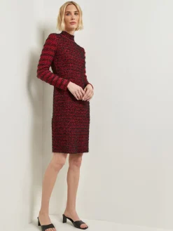 Modern Fit Two-Tone Eyelash Knit Sheath Dress|Misook Hot