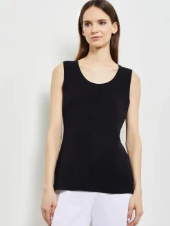 Scoop Neck Tank Top - Sleeveless Top ||Misook Clearance