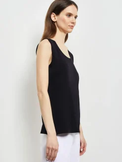 Scoop Neck Tank Top - Sleeveless Top ||Misook Clearance