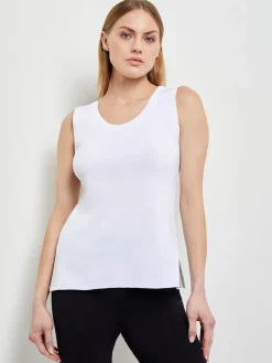 Scoop Neck Tank Top - Sleeveless Top ||Misook Online