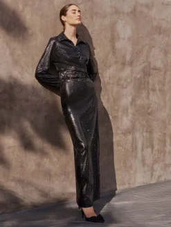 Sequin Novelty Woven Blouse|Misook Discount