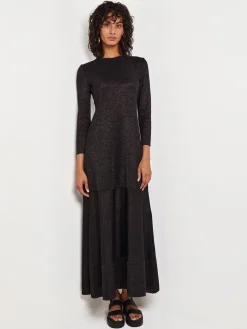 Shimmer Knit Maxi Dress|Misook Discount