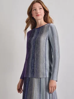 Shimmer Lurex Knit Tunic|Misook Hot
