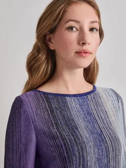 Shimmer Lurex Knit Tunic|Misook Hot