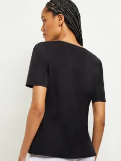 Short Sleeve Knit Tunic|Misook Best