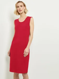 Sleeveless Sheath Knit Dress|Misook Discount