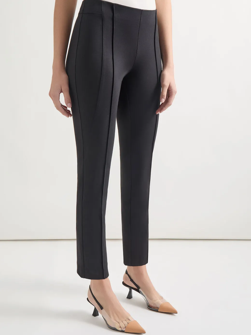 Slim-Fit Ankle-length Ponte Pant|Misook Best