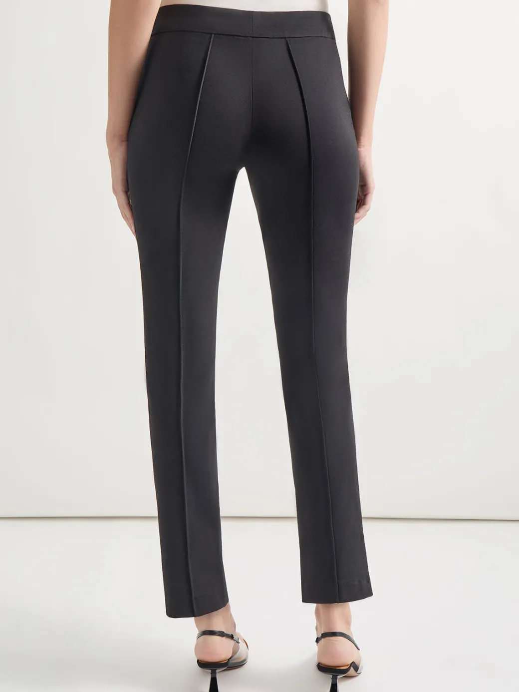 Slim-Fit Ankle-length Ponte Pant|Misook Best