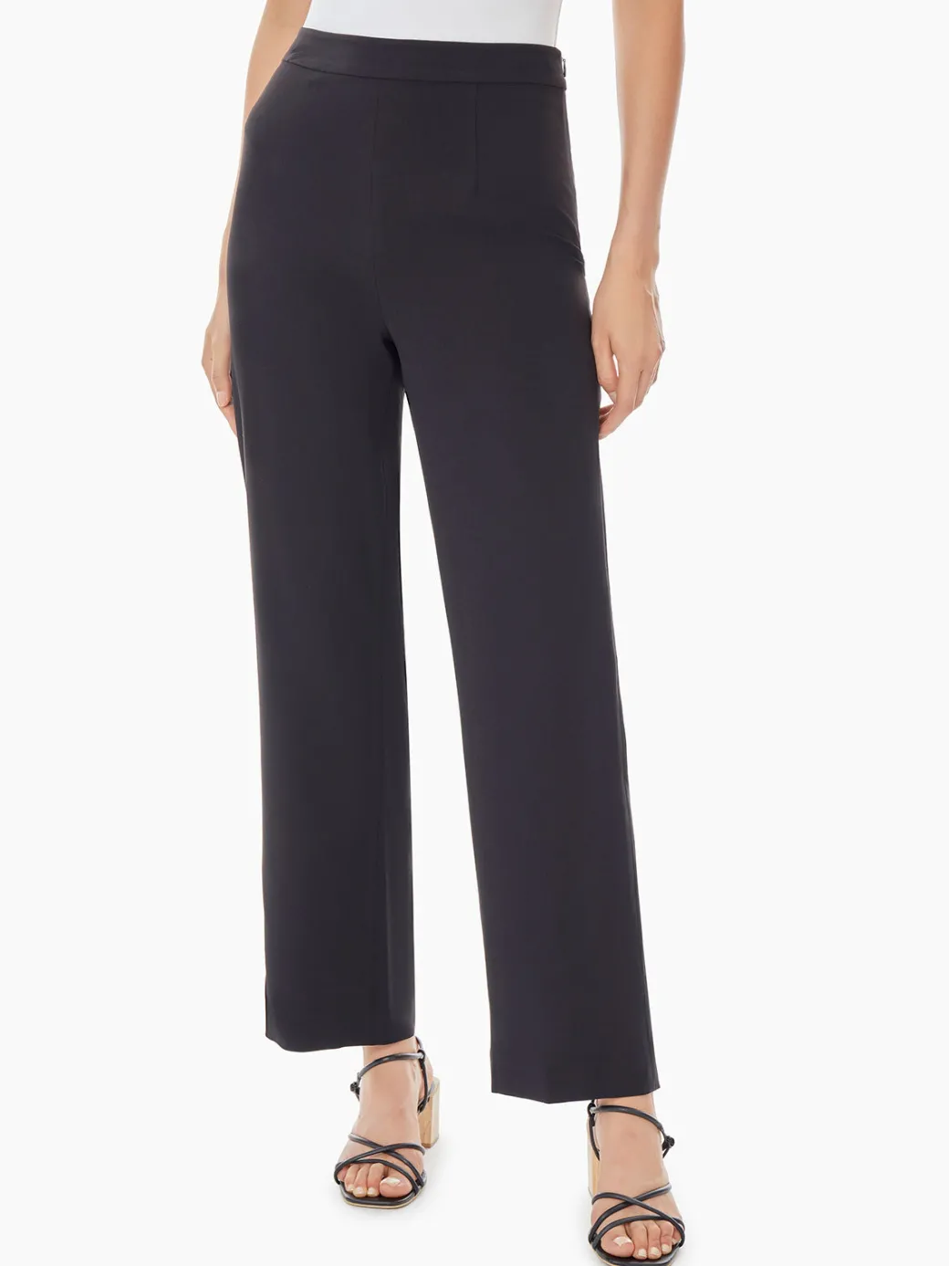 Soft Crepe Wide Leg Pant|Misook Online