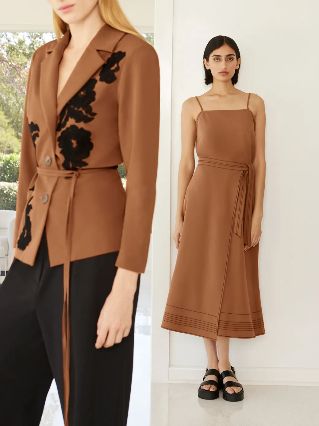 Square Neck Cami - Woven Twill|Misook Discount