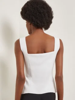 Square Neck Knit Tank|Misook Discount