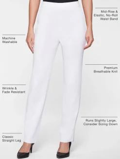 Straight Leg Knit Pant|Misook Sale