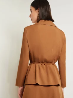 Tailored Fit Jacket - Embroidered Woven Twill|Misook Clearance