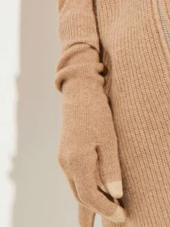 Tech Touch Long Cashmere Gloves|Misook Fashion