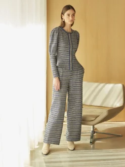 Tweed Knit Peplum Jacket|Misook Sale